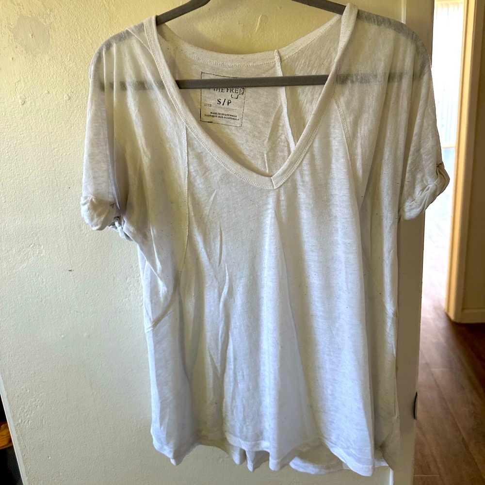 Free people white tshirt size S